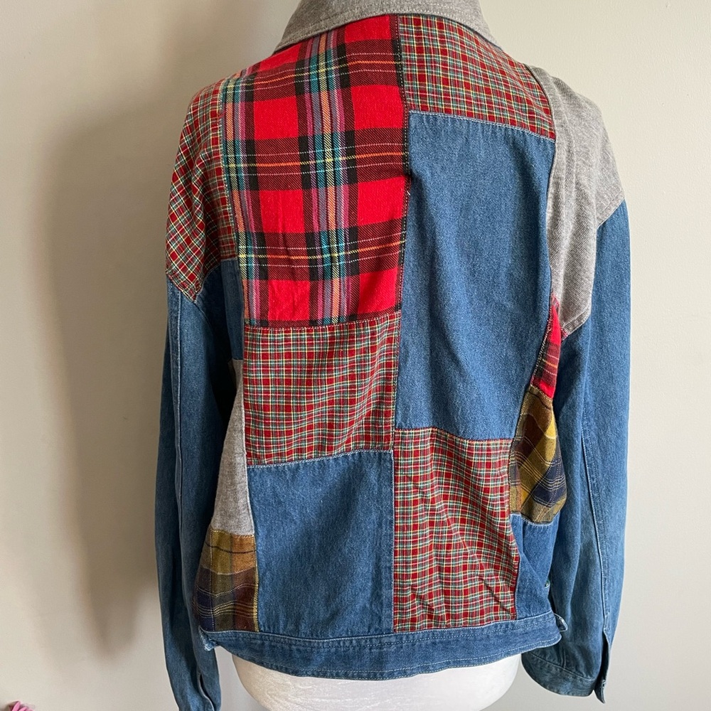 Patchwork Denim Jacket - image 5